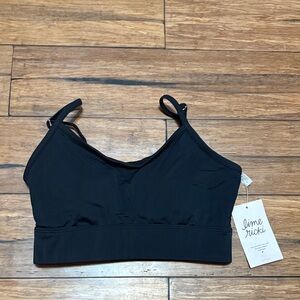 Lime Ricki Black Cage Bra Size Small NWT MSRP $79.50